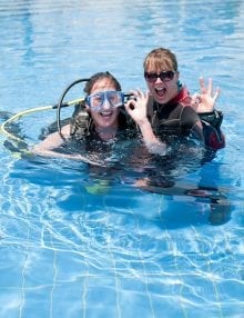 Shakedown dive Les Beaucamps school pool 14th April.